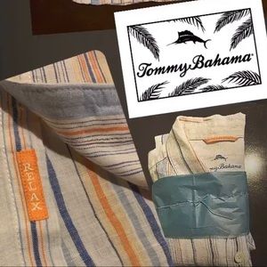 Tommy Bahama relaxed fit Xl 100% —-linen
